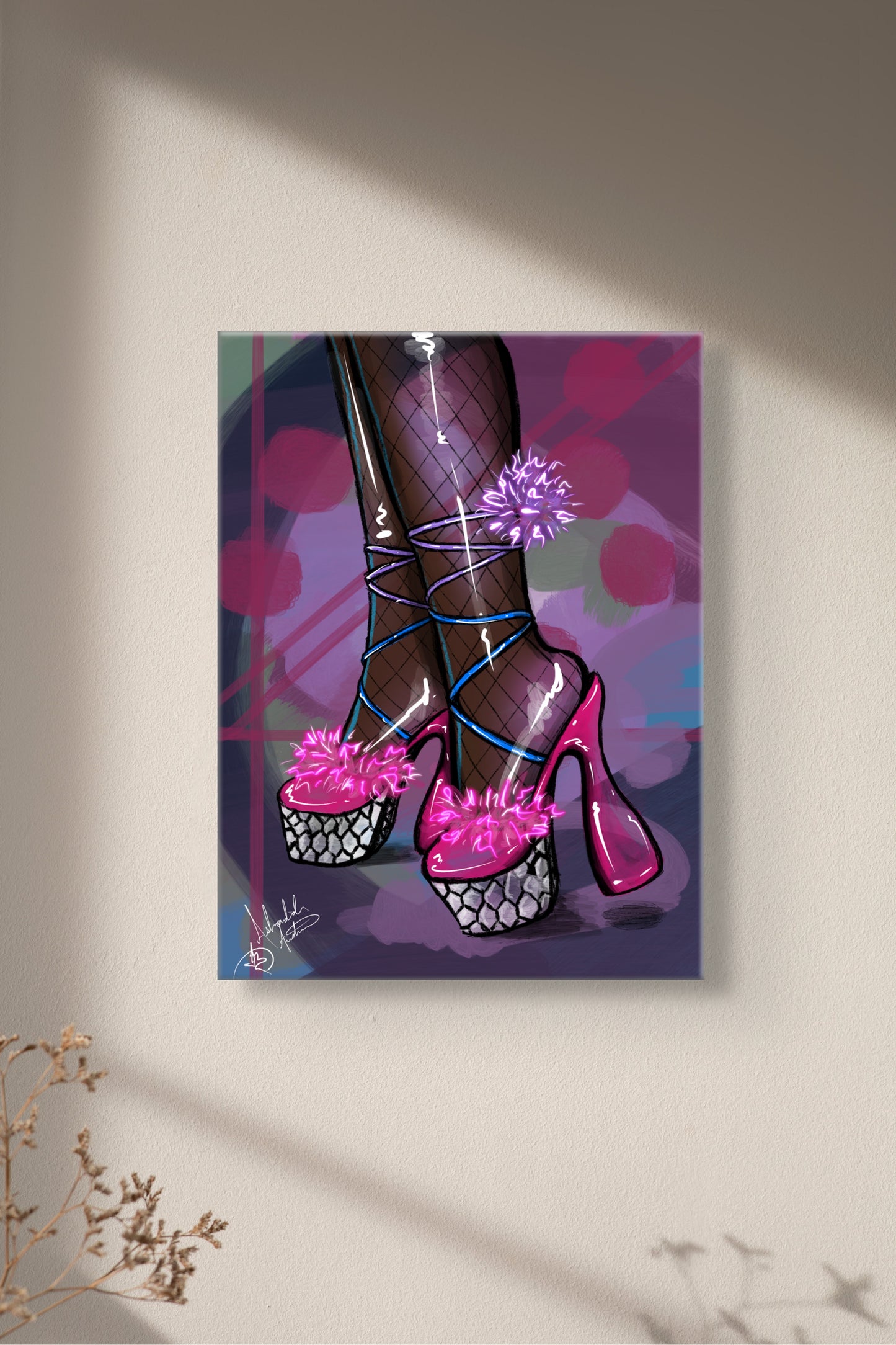 Pink Pumps, 2024 - Canvas Print
