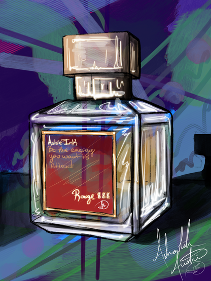 Rouge 888 Perfume, 2024 - Canvas Print