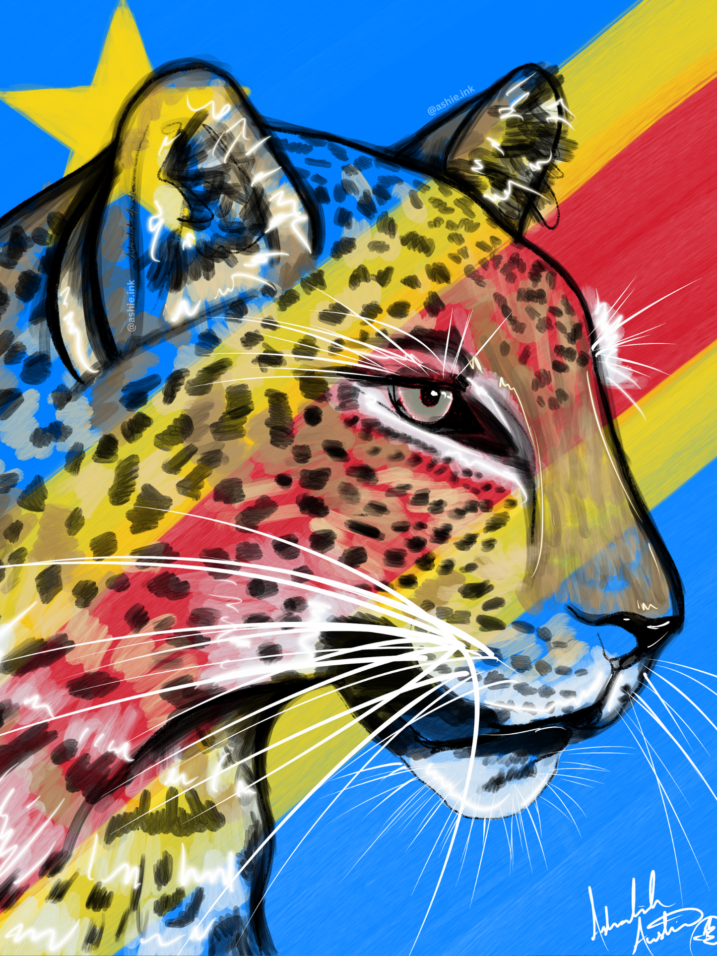 The Congo Leopard, 2024 - Mini Print