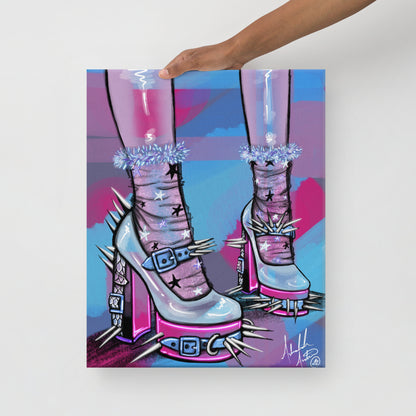 Icy Izzy's Shoes, 2024 - Canvas Print
