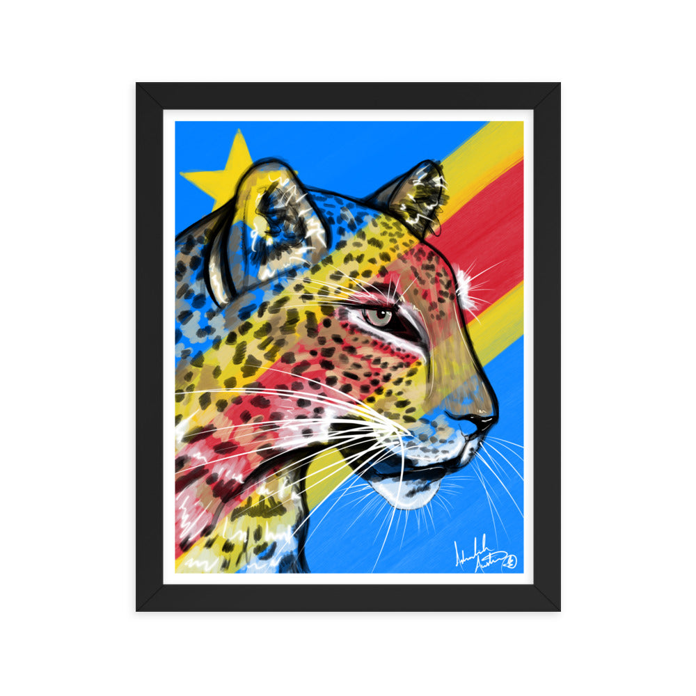 The Congo Leopard, 2024 - Framed Print