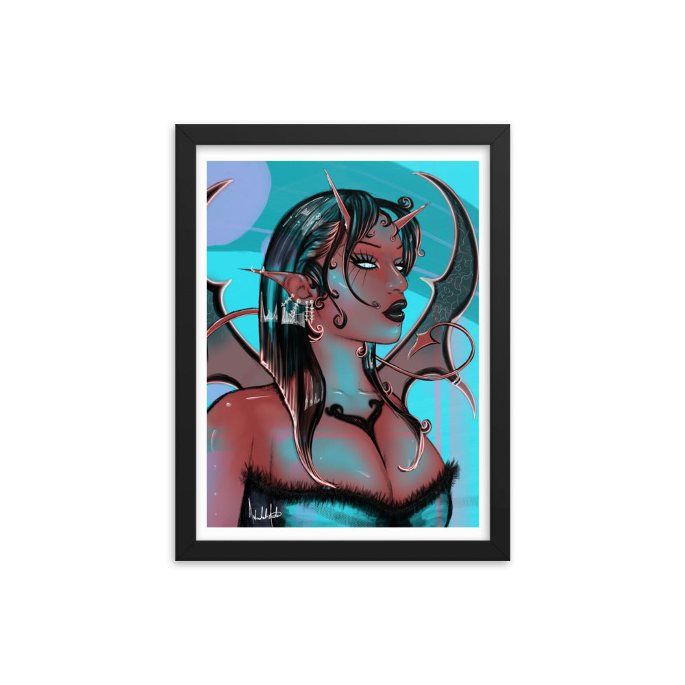 Devil Reflection, 2024 - Framed Print