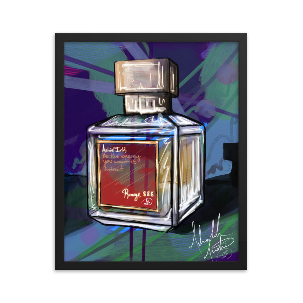 Rouge 888 Perfume, 2024 - Framed Print