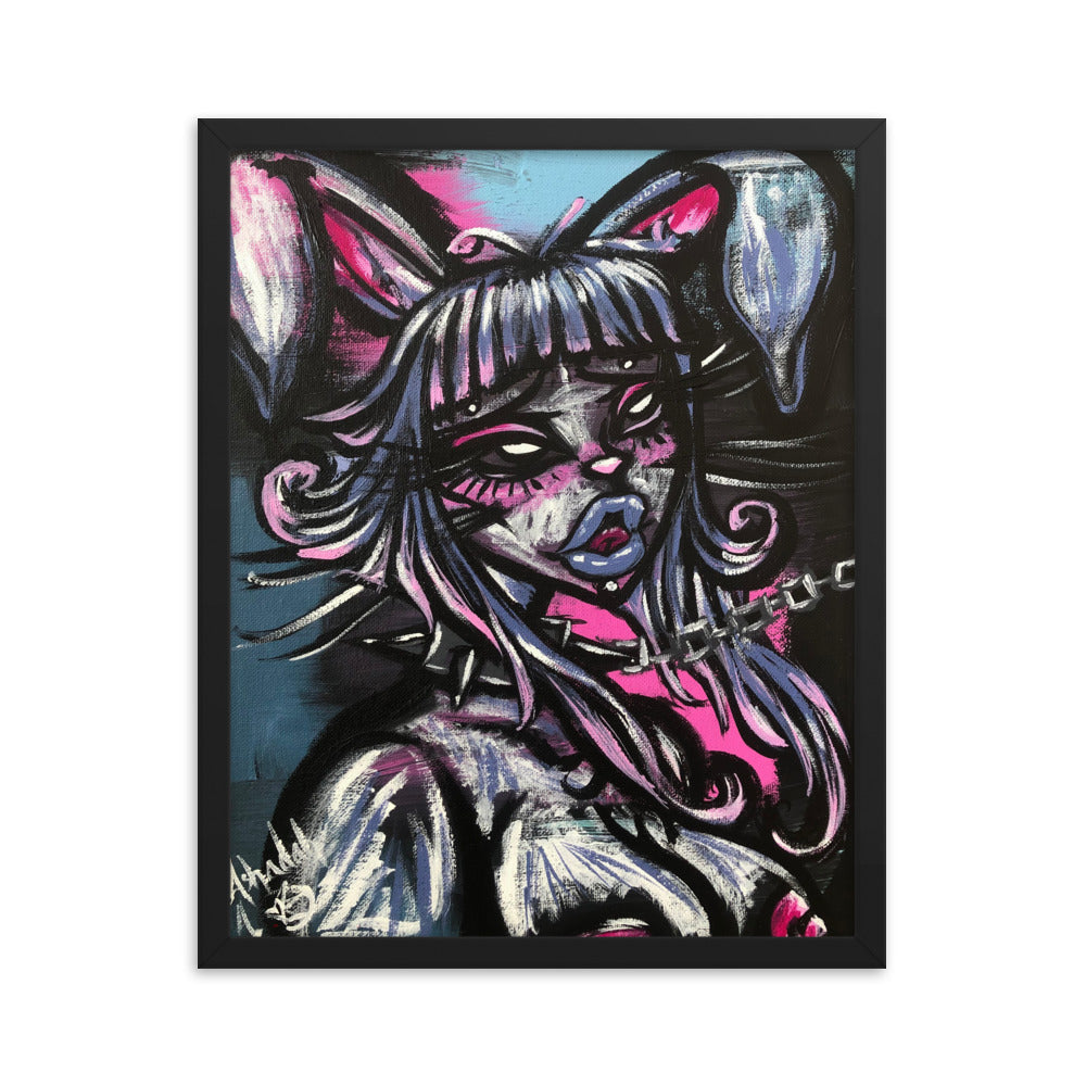BDSM Bunny, 2022  - Framed Print