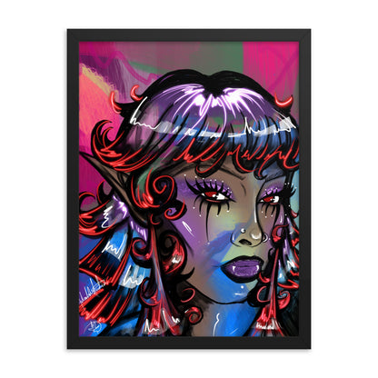 Lilie The Vamp, 2024 - Framed Print