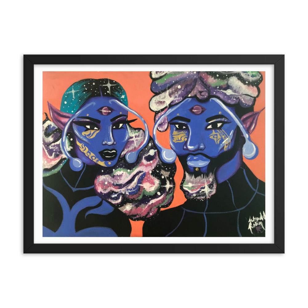 The Alien Couple, 2020 - Framed Print