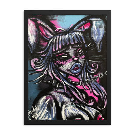 BDSM Bunny, 2022  - Framed Print