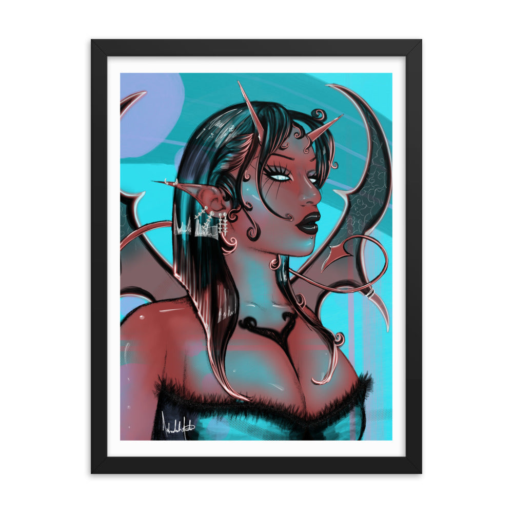 Devil Reflection, 2024 - Framed Print