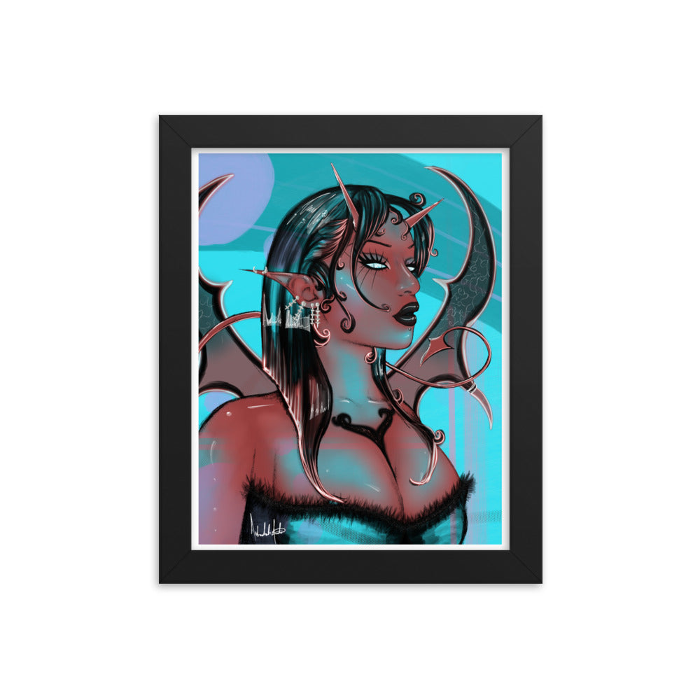 Devil Reflection, 2024 - Framed Print