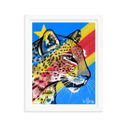 The Congo Leopard, 2024 - Framed Print