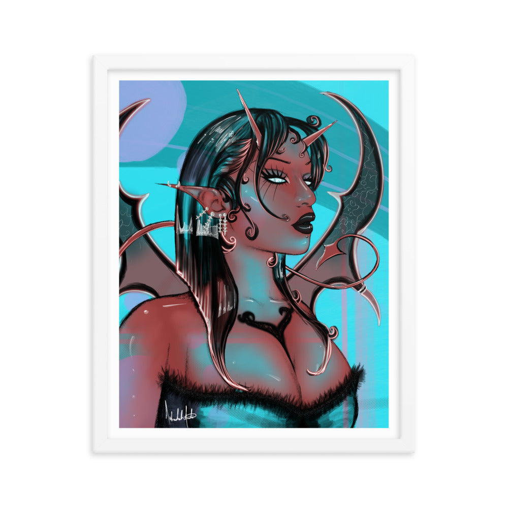 Devil Reflection, 2024 - Framed Print