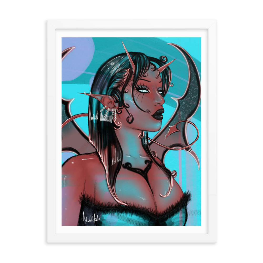 Devil Reflection, 2024 - Framed Print