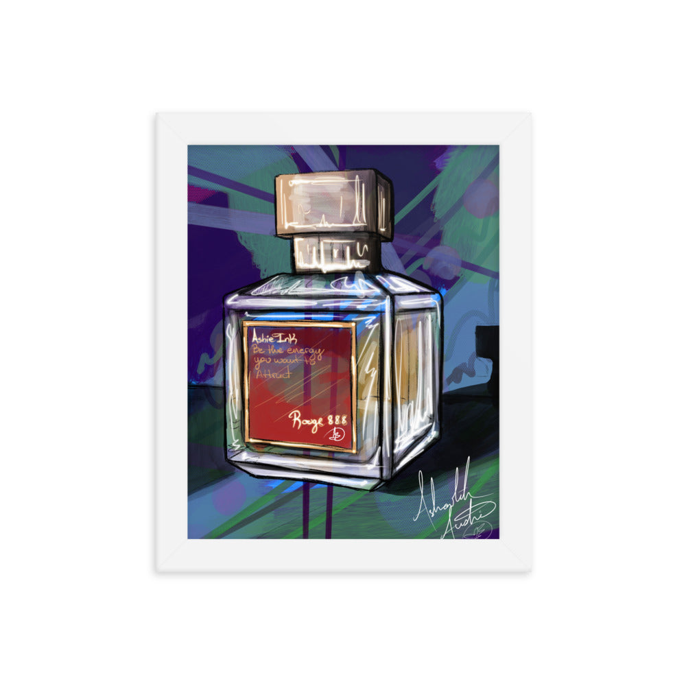 Rouge 888 Perfume, 2024 - Framed Print