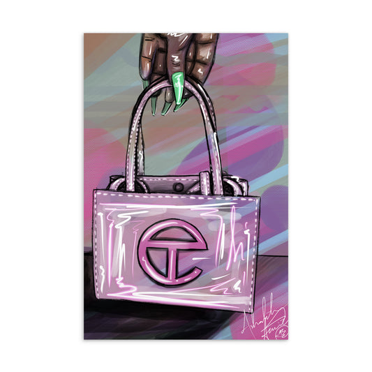 Pink Telfar Bag, 2024 - Mini Print